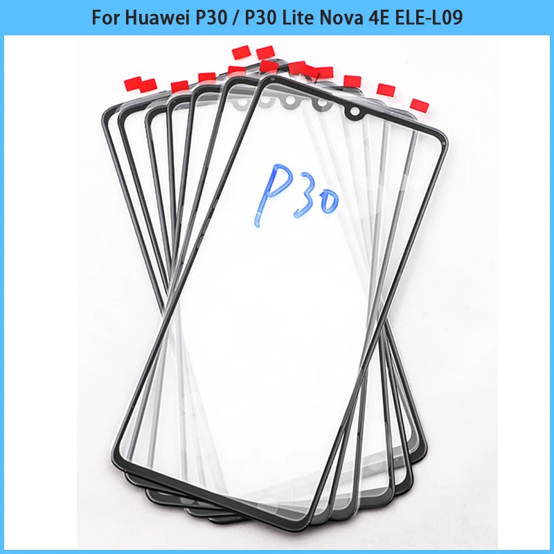 

For Huawei P30 / P30lite / P30 Pro Touch Screen LCD Display Front Outer Glass Panel Lens Touchscreen Glass Cover With OCA Replac