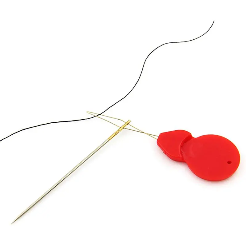

Jiwuo 50/10pcs Automatic Needle Threader Plastic Gourd Shaped DIY Hand Needles - Easy Use Durable Household Sewing Tools