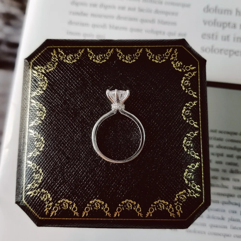 Оригинальные однотонные поступления AAA циркониевые женские обручальные простые