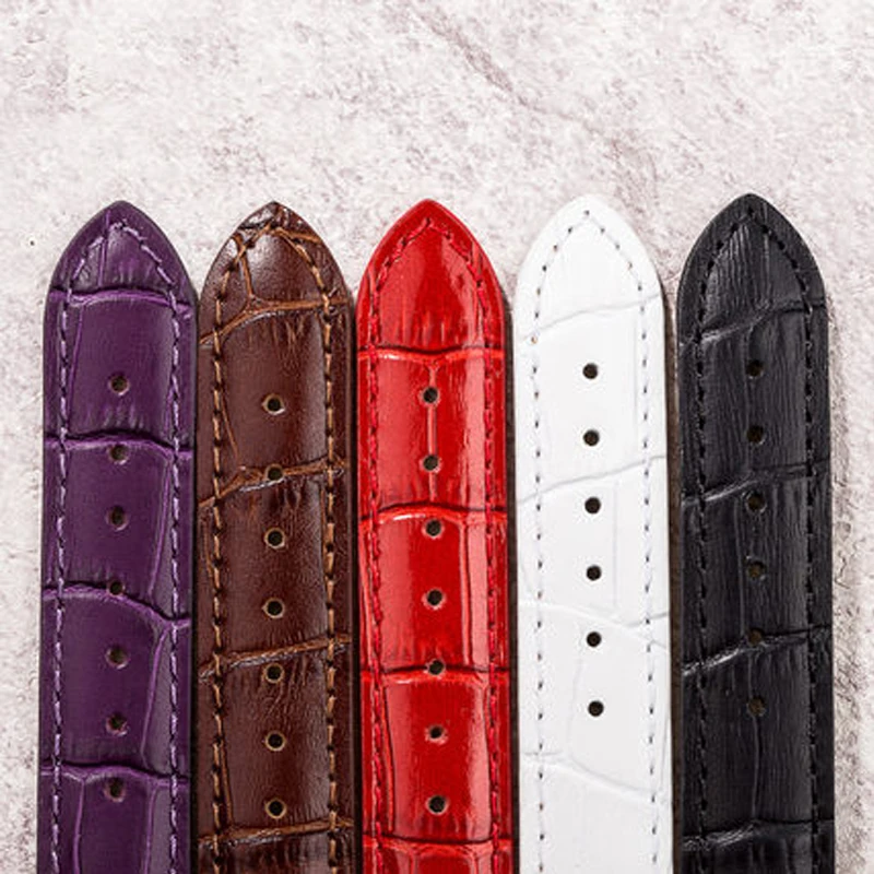 Leather Watch Strap for Tissot  T050 T02 Watch Band Bracelet 14mm 16mm Red Watch Strap Luxury Watch Strap Watch Accessories