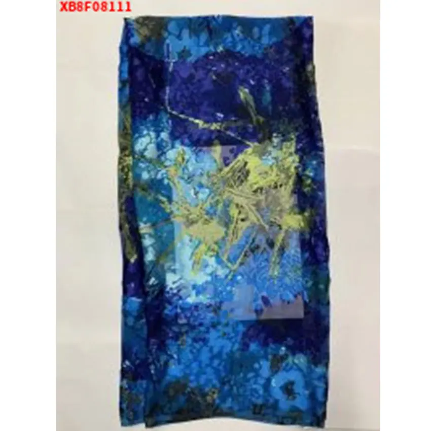 

Flower Style African Lace Fabric Bazin Polyester Sewing Fabric For Woman Wedding Fabric XB8F08111