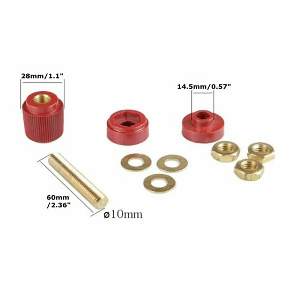 

2Pcs Stud Premium Remote Battery Power Junction Post Connector Terminal Kit 10mm