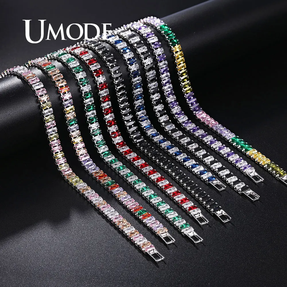 UMODE винтажный браслет Теннисный браслет для пары Femme мужские браслеты подарки на день рождения сестры Женские ювелирные аксессуары UB0181