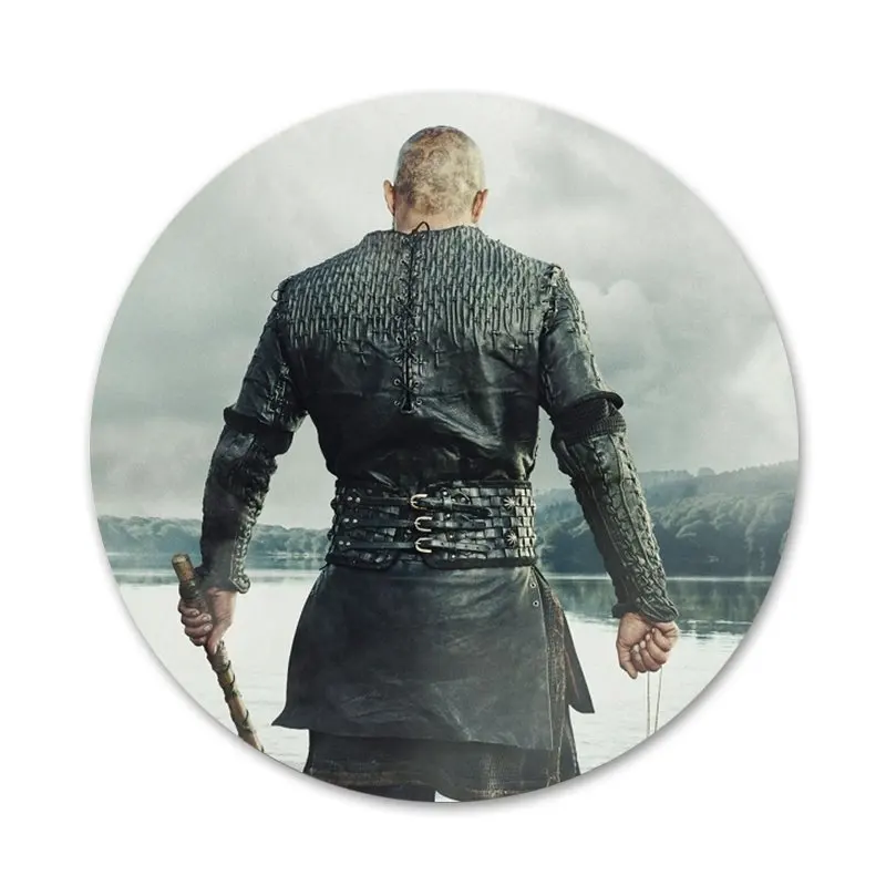 58 мм Рагнар Лодброк Викинги значок на булавке декоративные Броши Металлические