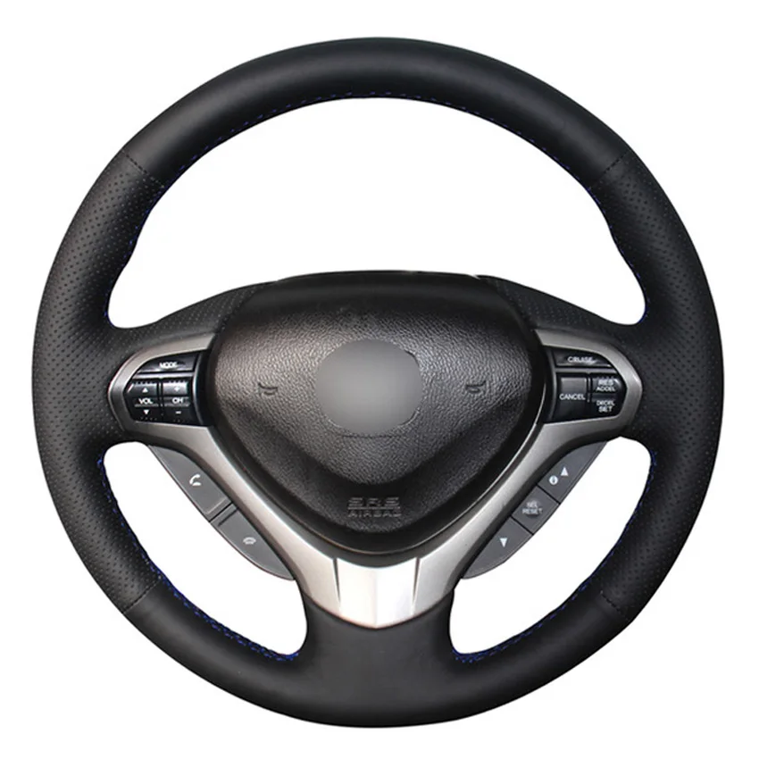

Black PU Faux Leather DIY Car Steering Wheel Cover for Honda Spirior OId Accord