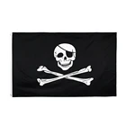 Флаг пиратского черепа Jolly Roger 90x150 см
