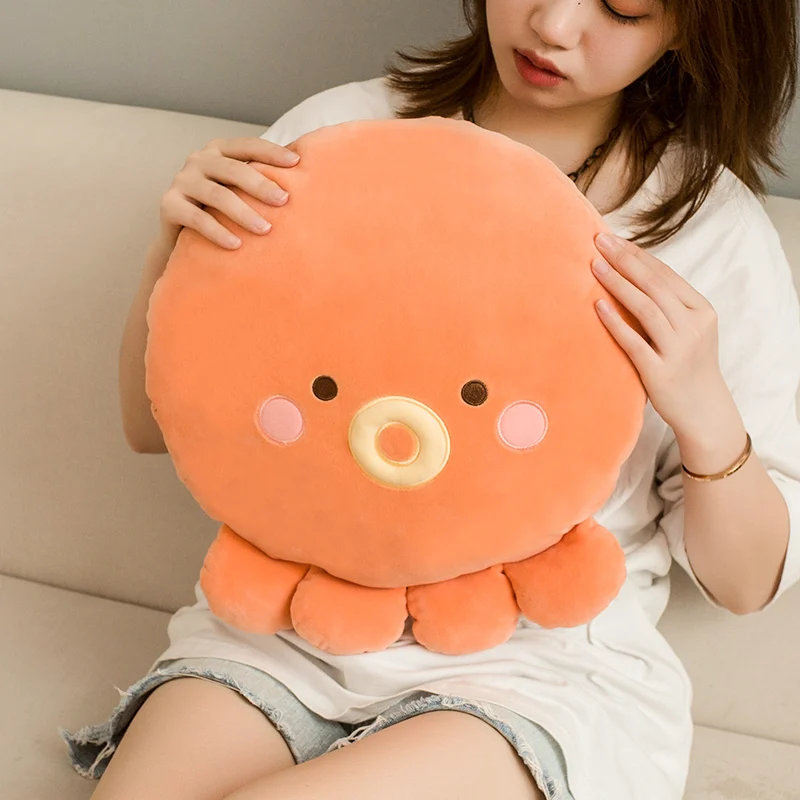 Подушка плюшевая мягкая для сна милая мультяшная животная улитка кошка голубь