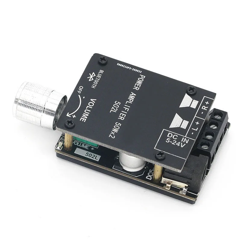 

ZK-502L Bluetooth 5.0 Wireless Audio Digital Power amplifier Stereo board 50Wx2 Bluetooth Amp Amplificador power amp