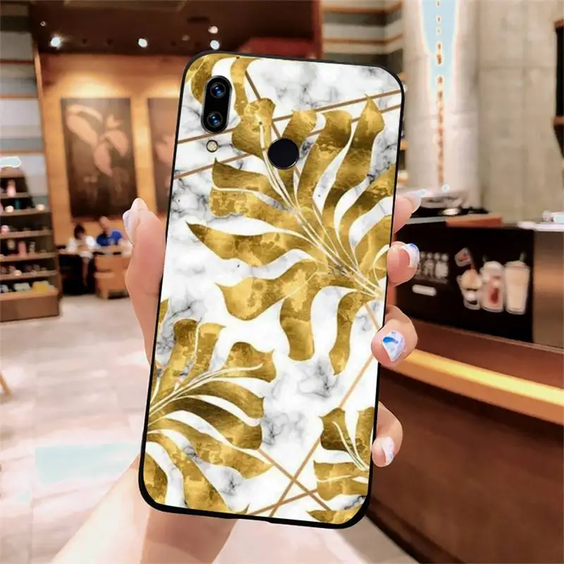 

Golden Cactus Banana Leaf Phone Case For Xiaomi Redmi note 7 8 9 t k30 max3 9 s 10 pro lite