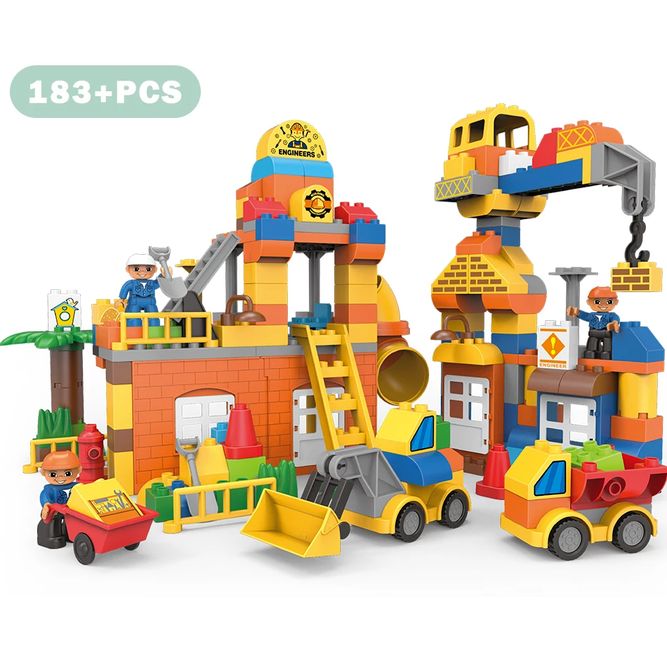 Конструктор детский городской бульдозер 183 шт. | Игрушки и хобби