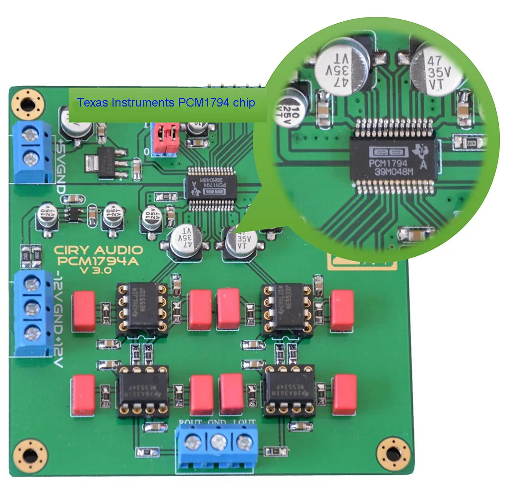HiFi PCM1794A 1974 DAC декодер модуль 24 бит 192 к золото PCM1794 IIS аудио цифровой модуль ies интерфейс NE5532 NE5534/H014