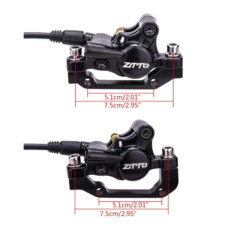

Hydraulic Disc Brakes Mountain Bike Sets MTB Front & Rear Set w/ Floating Disc Rotor Color Bolts,Great Performance