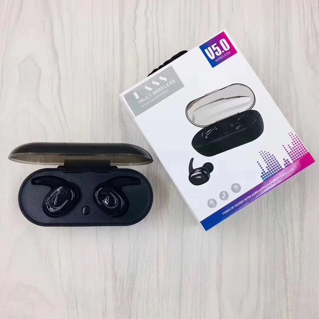TWS-1 Bluetooth V5.0 Earbuds Dual Ear Stereo Mini Wireless Sports Earphone In-Ear Touch Control Running True Wireless vs i12 i9s