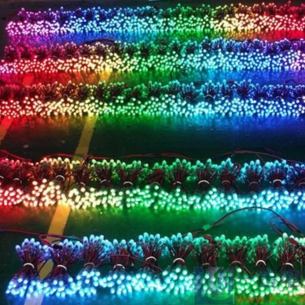 50 шт. 12 мм WS2811 IC RGB полноцветные пиксели USB СВЕТОДИОДНЫЙ светильник WiFi музыка bluetooth