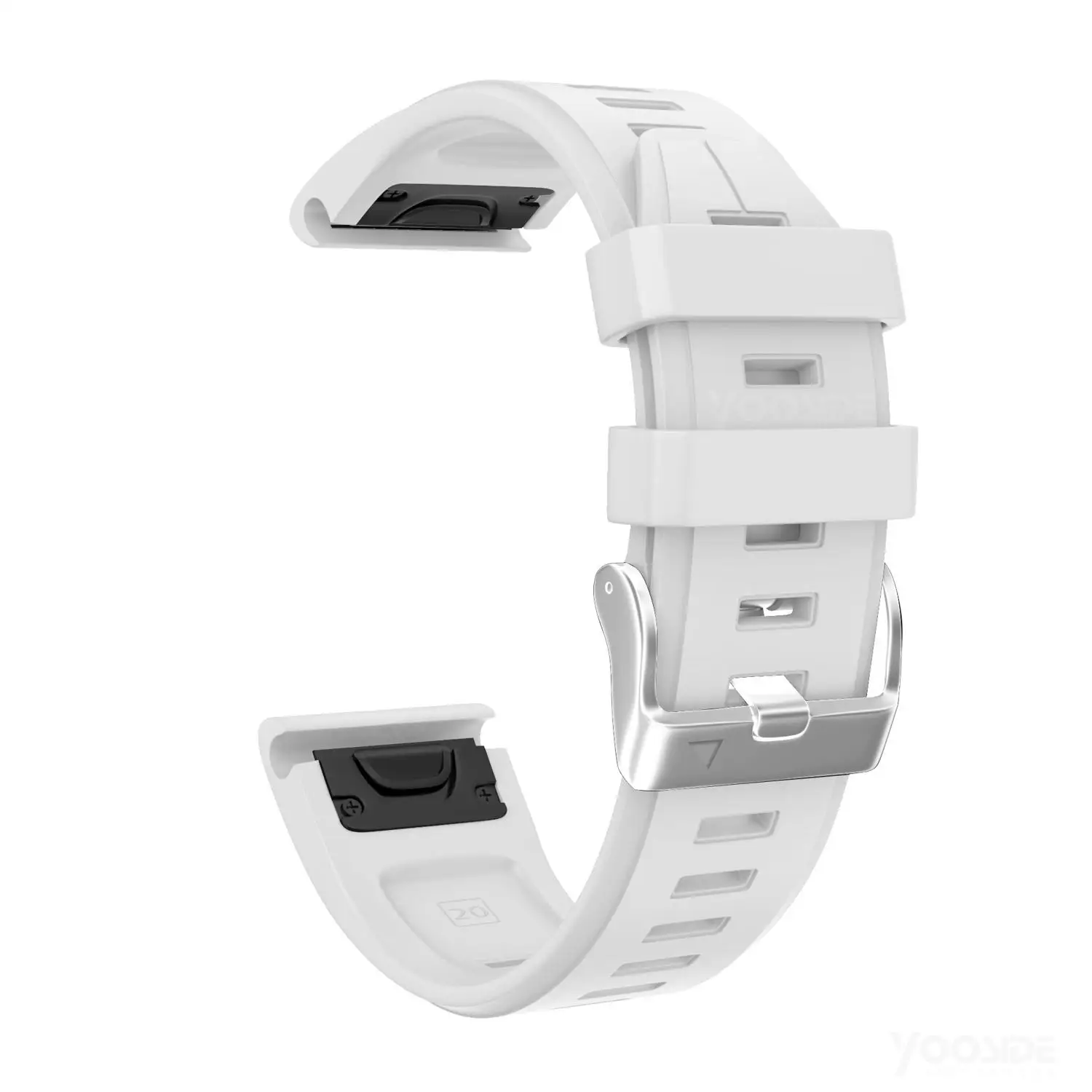 White YOOSIDE ремешок для часов Fenix 6S 20 мм Quick Fit силиконовый спортивный водонепроницаемый браслет для Garmin Fenix 5S/5S Plus Smartwatch - Цвет: White