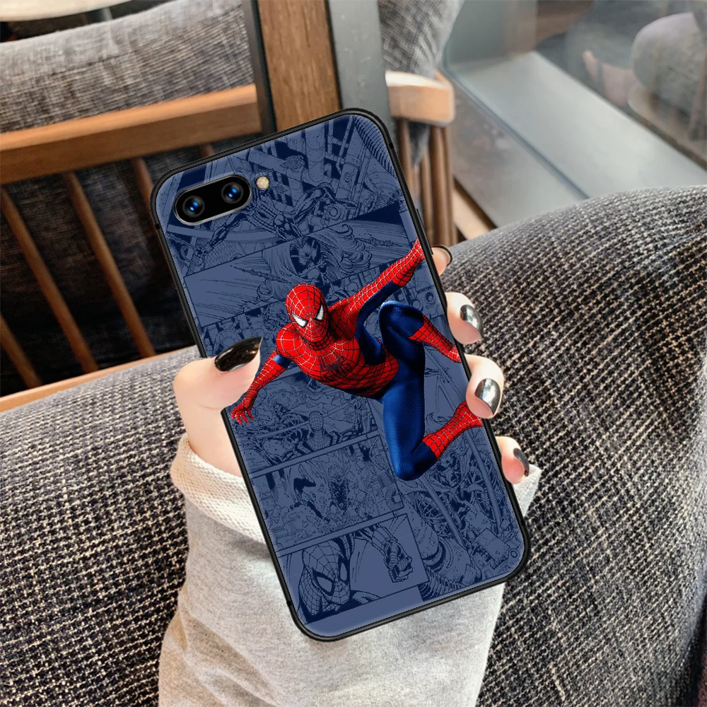 

Spiders man Super Hero Phone Case Cover Hull For HUAWEI honor 7a 8 8s 8a 8x 9 9x 10 20 i Lite Pro black Hoesjes Luxury