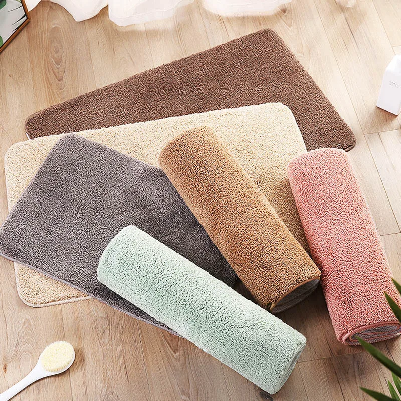 

Kitchen Absorbent Foot Pad Indoor Doormat Super Absorbent Mud Water Low-profile Mats Machine Washable Non Slip Mats