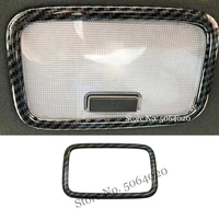 abs carbon fiber for hyundai kona encino 2018 2019 accessories car rear reading lampshade cover trim sticker car styling 1pcs