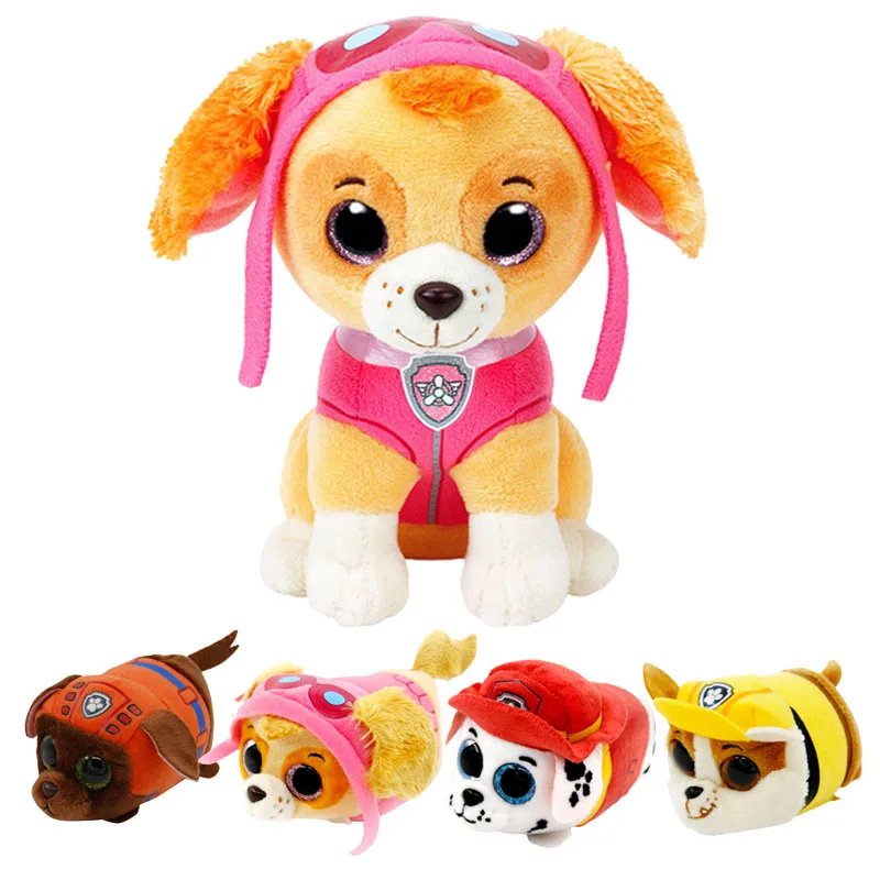 

15CM Ty Beanie Boo's Big Eyes Soft Plush Stuffed Rocky Marshall Skye Zuma Rubble Chase Toys Doll Ornaments Child Birthday Gift