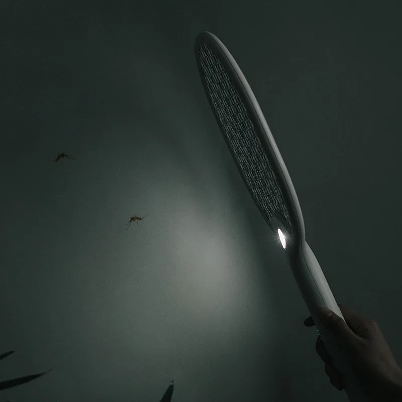 

3000V Electric Mosquito Swatter Lamp Portable Camping Travel Three-layer Anti-electric Shock Net USB Charging Dispeller Lantern