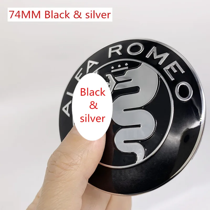 Эмблема логотипа автомобиля ALFA ROMEO полностью хромированная 7 4 см 2 шт. для Mito 147 156