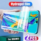 2 шт. Гидрогелевая пленка для Huawei P30 Lite P20 P40 Pro Screem Protector Mate 10 20 Lite Y6 Y7 Y9 Pro Prime P Smart 2019 Z Not Glass