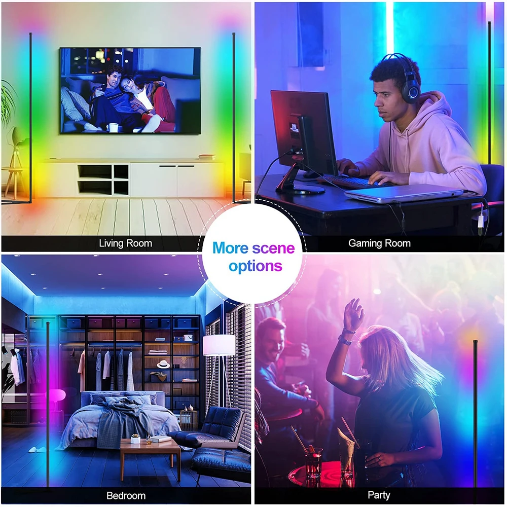 Светодиодный напольный светильник RGB современный стиль компьютерная комната