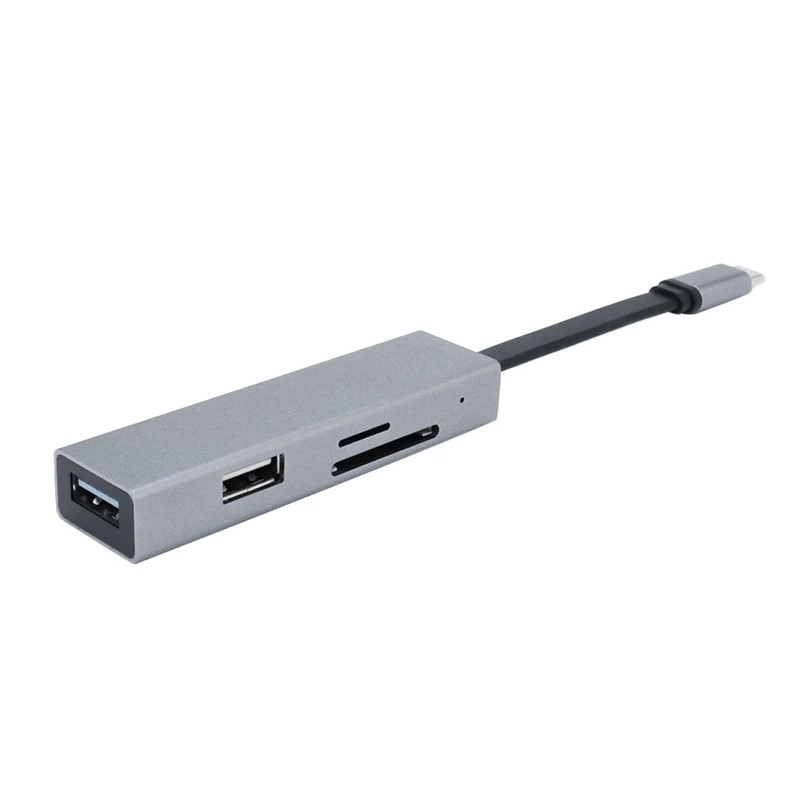 

6 в 1 USB C Hub адаптер Type-C на PD + USB C + USB3.0X1 + USB2.0X1 + SD/TF2.0 Многофункциональный узловой центр для ноутбука USB C