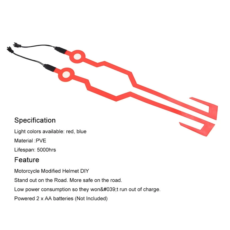 Мотоциклетный шлем Ночная езда сигнал El водонепроницаемый прочный комплект бар