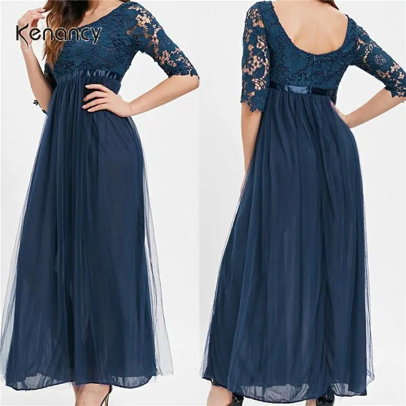 Kenancy весеннее женское сексуальное кружевное бальное платье шифоновое свадебное