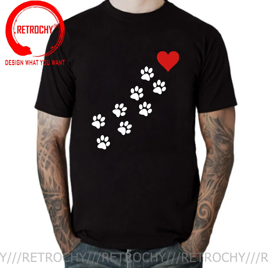 

Men Women Clothing Spring Summer Dog Paw Cat Pet Fashion Cartoon Animal 90s Clothes Print Tee Top Tshirt Female Graphic T-shirt