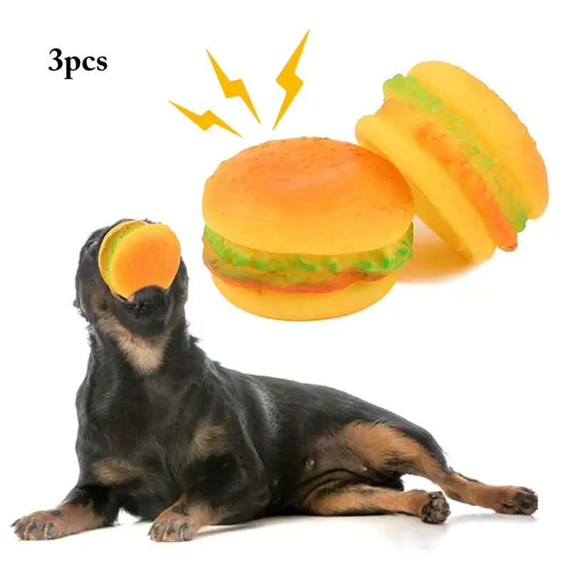 

3 Pcs Dog Squeaky Toys Set Creative Funny Dog Chewing Bite Resistant Toy Puppy Molar Cleaning Teeth Toy Pet Dogs Supplies