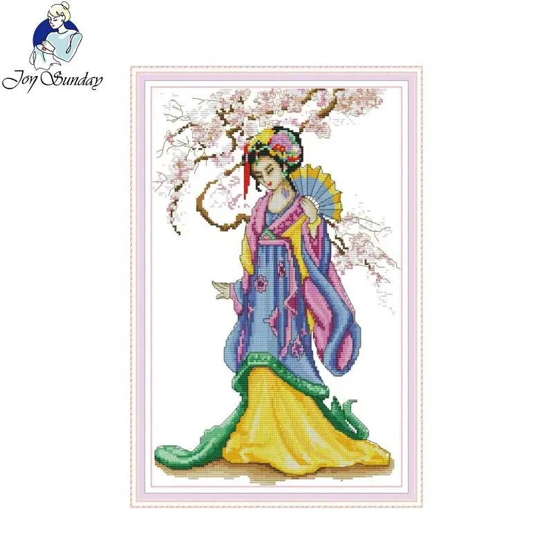 Joy Sunday Новое поступление Корейская красота DMC 11CT 14CT вышивка крестиком ручной