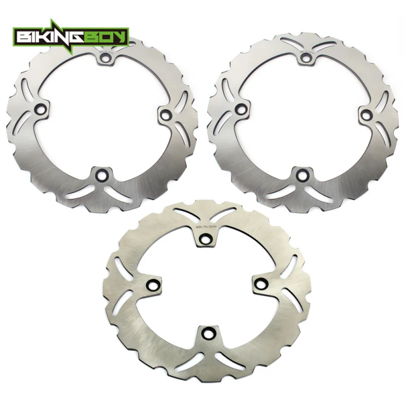 Wave BIKINGBOY TRANSALP XL600V 97 98 99 XL650V 00 01 02 03 04 05 06 07 XL700V/ABS 08 09, 10, 11, 12, спереди и сзади тормозные диски ротора диски - Цвет: Wave
