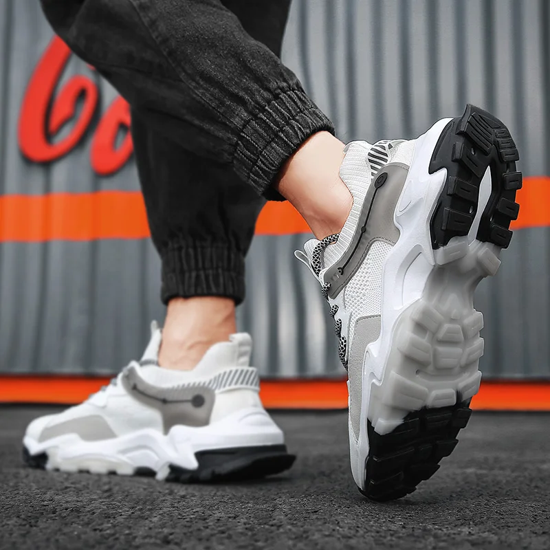 

New Arrival Men Shoes Lace-Up Breathable Casual Shoes For Men Tenis Masculino Sneakers Hot Sale Walking Shoes Fashion Zapatillas