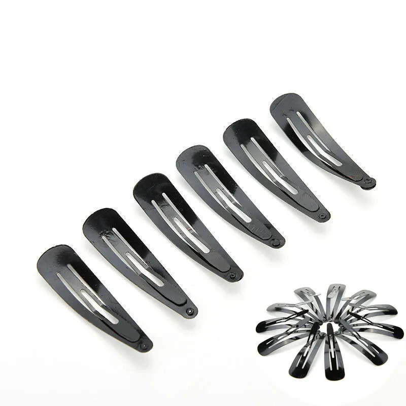 

Hairclip Accessories Clips Black Metal Hairclip Accessories 5cm Girls Kids Hair Snap 100 Pcs