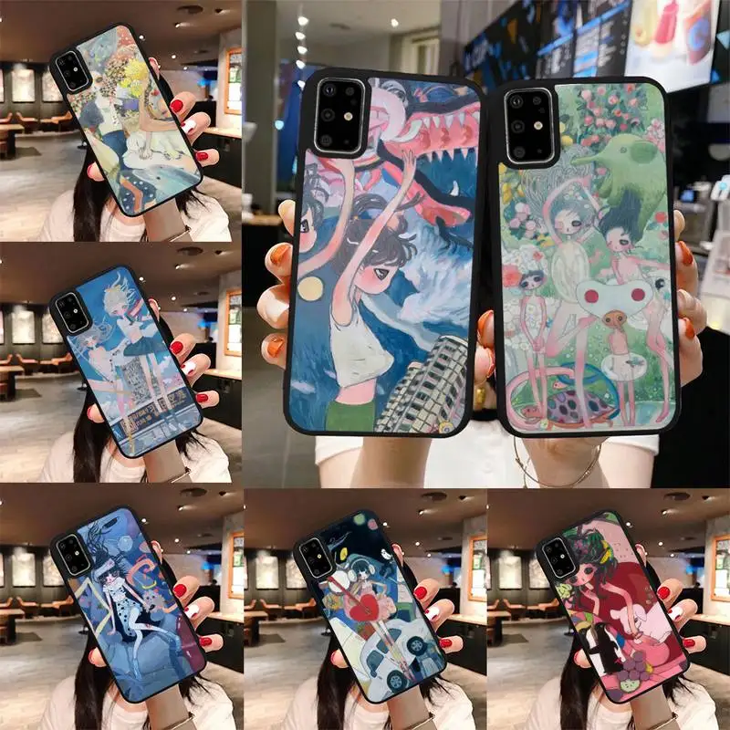 

Aya takano Phone Case For Samsung S8 S9 S10 S20 plus 5G lite note 20 ultra PC nax fundas cover