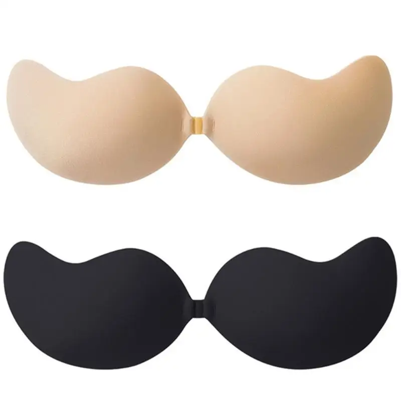 

Women Fruit Shape Cup Invisible Sticky Bra Push Up Backless Strapless Underwear Front Closure Self-Adhesive Nipple Cover