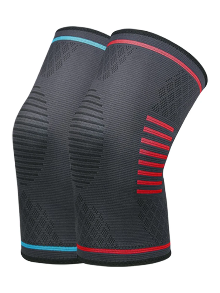 

1pc Sports Cycling Knee Brace Elastic Nylon Knee Protector Support Decompression Breathable Non-Slip Knee Pad For Gym Basketball