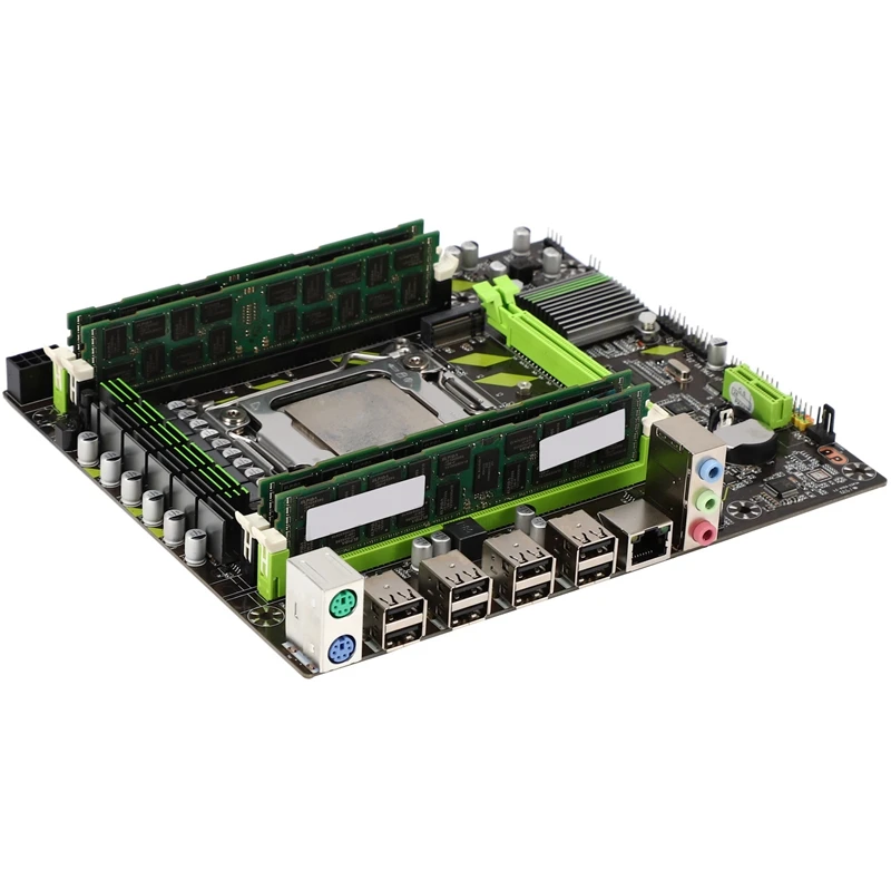 X79G LGA2011 практичная материнская плата для настольного компьютера с E5 2689 CPU 4x8G ECC