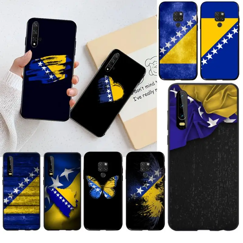 

KPUSAGRT Kazakhstan flag (13) Black TPU Soft Phone Case for Huawei P40 P30 P20 lite Pro Mate 30 20 Pro P Smart 2019 prime