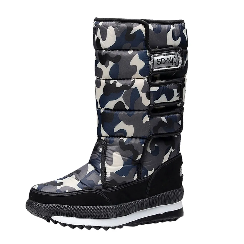 Men's Warm Hook Winter Boots Snow Boots High Tube Waterproof Casual Booties Men Shoes Boots zapatos de hombre