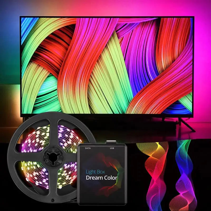 2 м 3M 4M 5 м 5050 Ambi светильник-ТВ RGB USB Светодиодная лента Светильник Настольный ПК экран тыловая подсветка комплект цифровых светодиодных лент