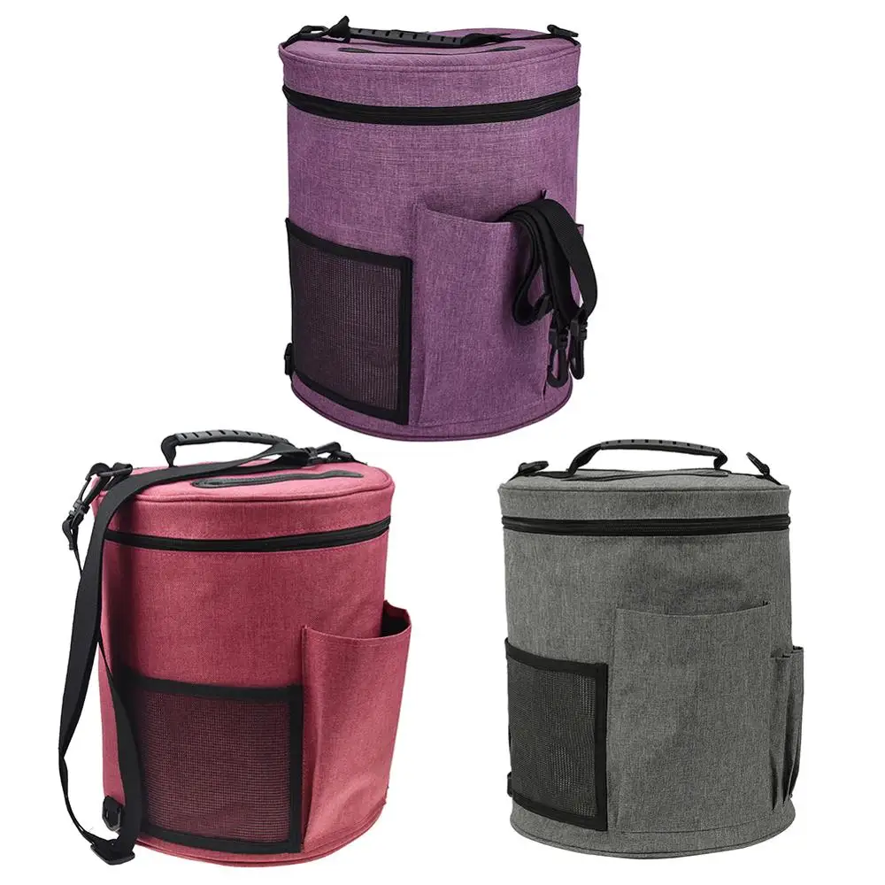 Вязание организации вязальные крючки нить и пряжа для хранения сумка органайзер