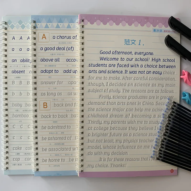 Многоразовые книги Hengshui для каллиграфии детей и взрослых|Прописи| |