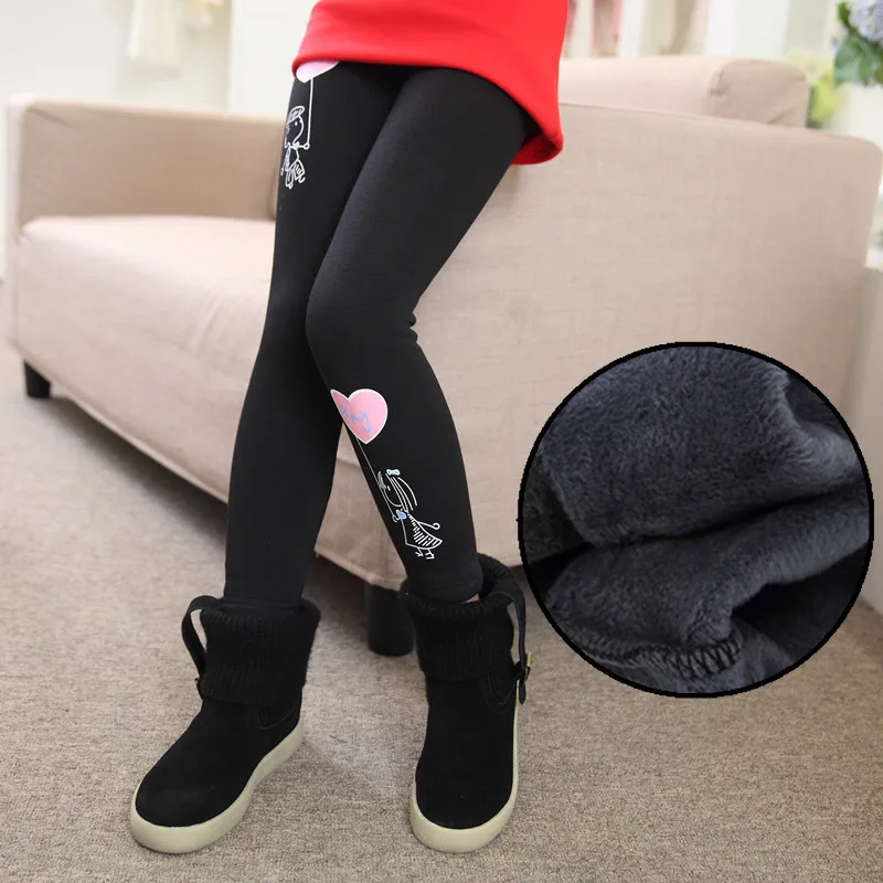 Pants as shown Леггинсы для девочек; зимние штаны; детские штаны; леггинсы для девочек; теплые флисовые брюки с имитацией двух предметов; детская юбка; брюки - Цвет: Pants as shown