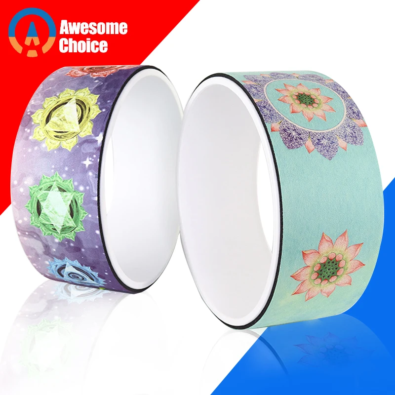 Пилатес-круг с космическим энергетическим дизайном TPE-ролик для йоги ролик