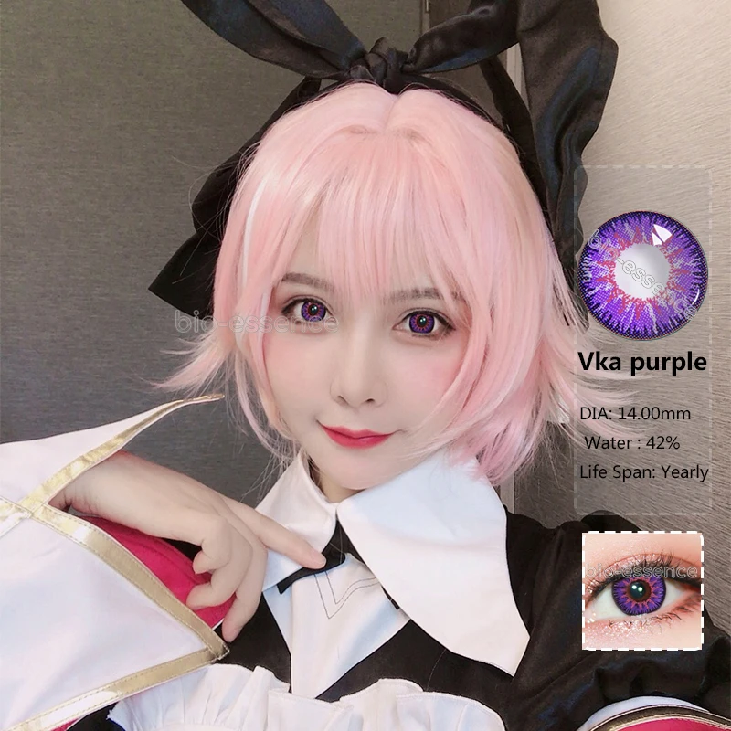 

2pcs/pair Colored Contact Lenses for Eye Vika Series Contact Lenses with Colored Cosmetic Lentes Contacto Cosplay Bio-essence