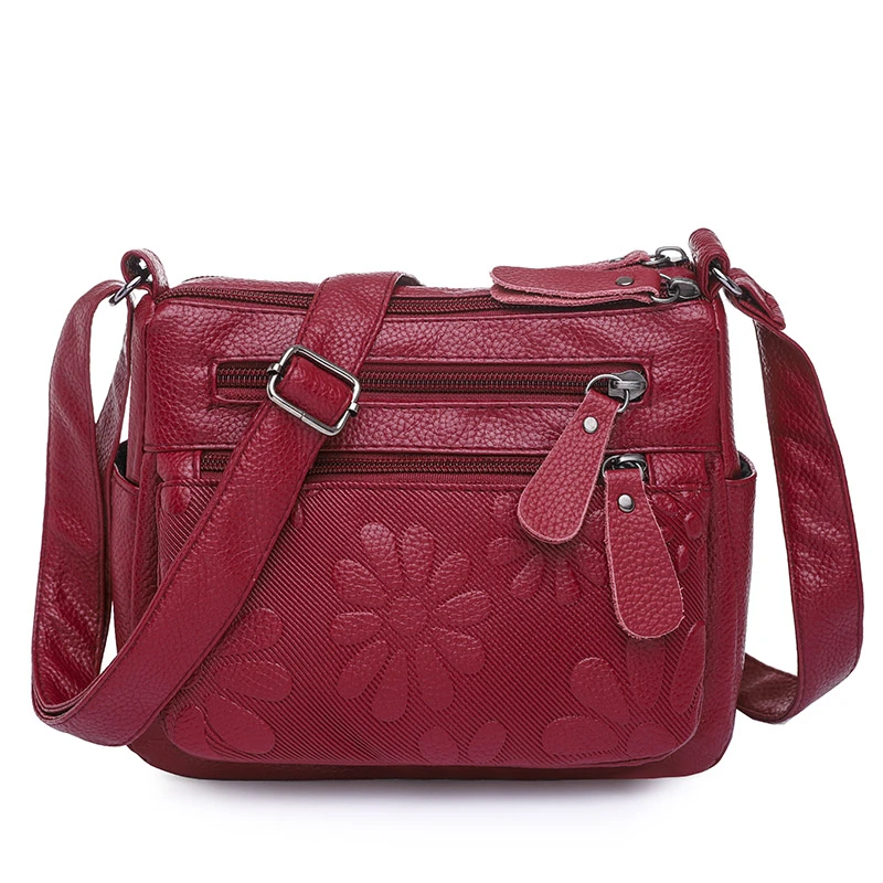 

Multi-pocket Crossbody Bags For Women 2021 Simple Shoulder Bag Female Purses and Handbags Luxury Desinger 2 Layers Sac A Main