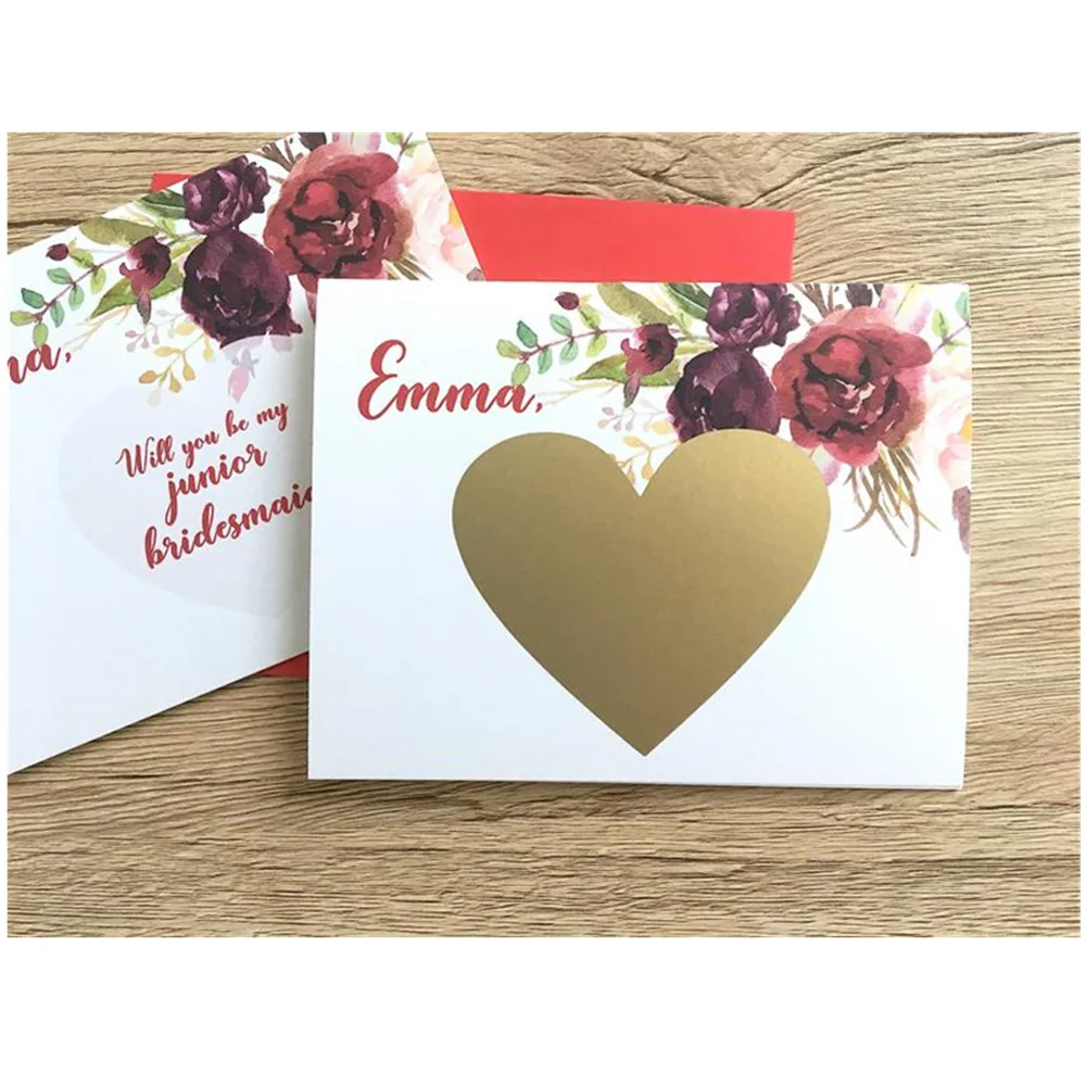 Индивидуальное предложение подружки невесты поцарапающаяся карта вы станете